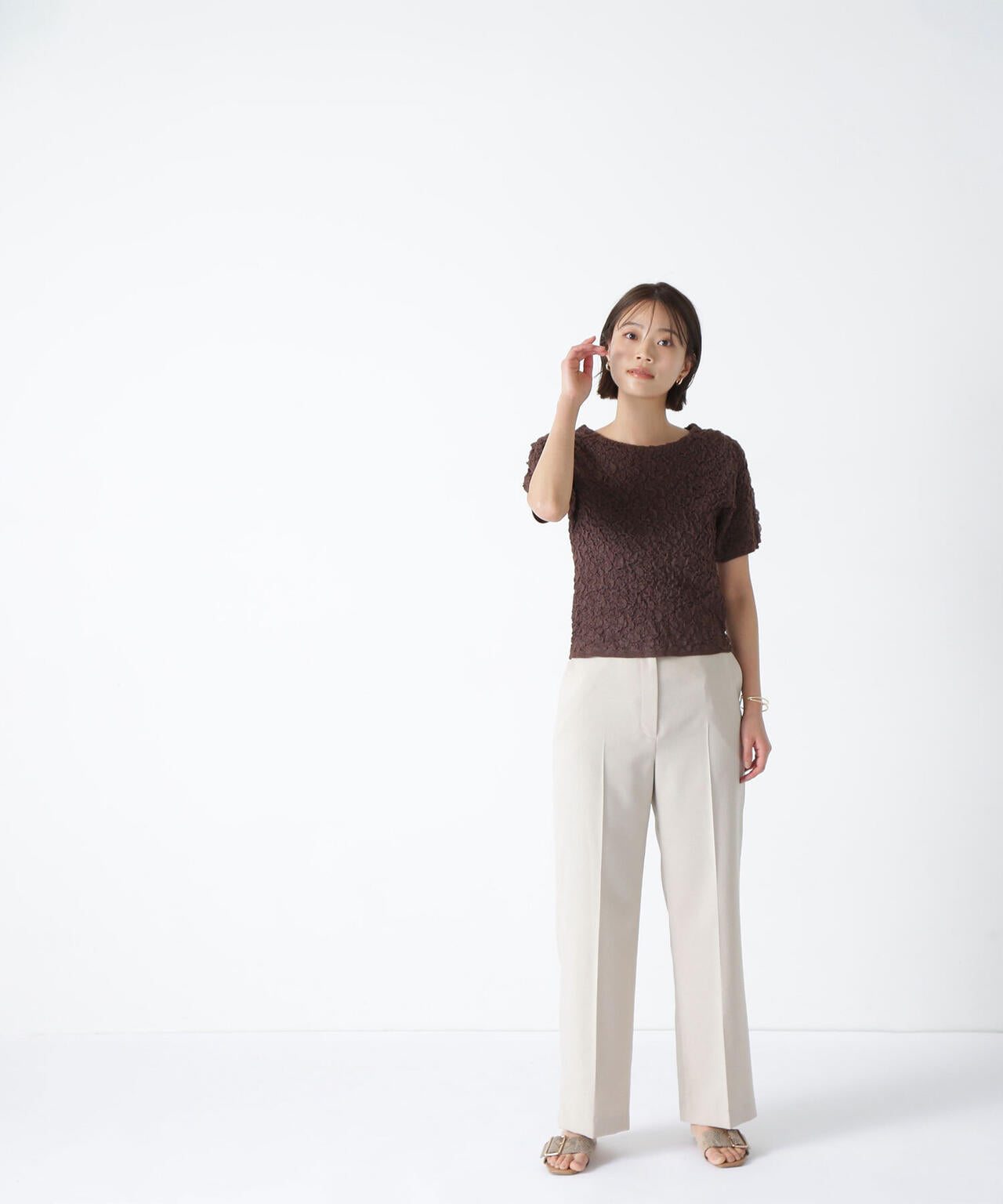 ドライタッチストレートパンツ*