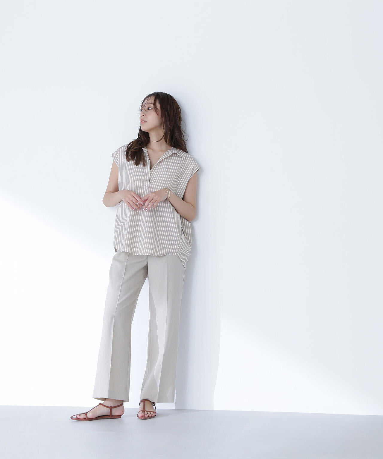 ドライタッチストレートパンツ*