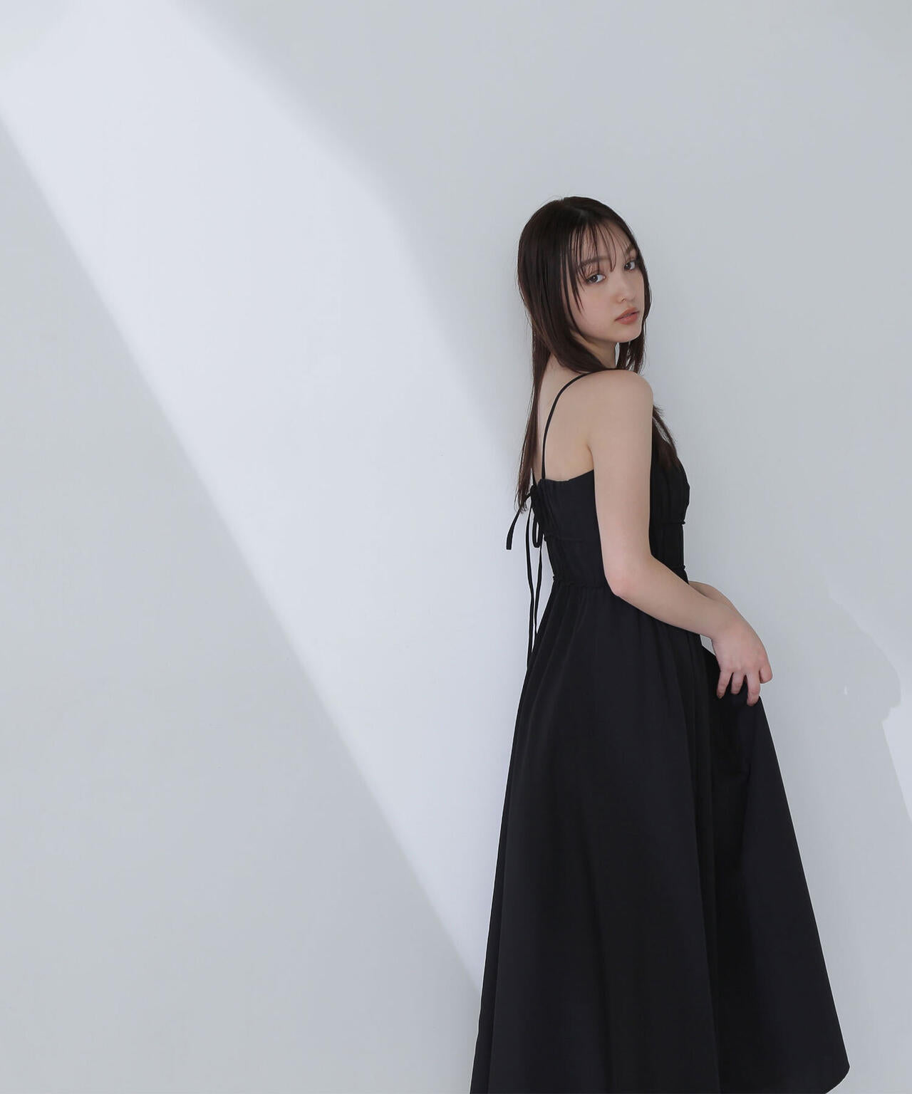 【THINK NATURAL】ギャザーデザインキャミワンピース*