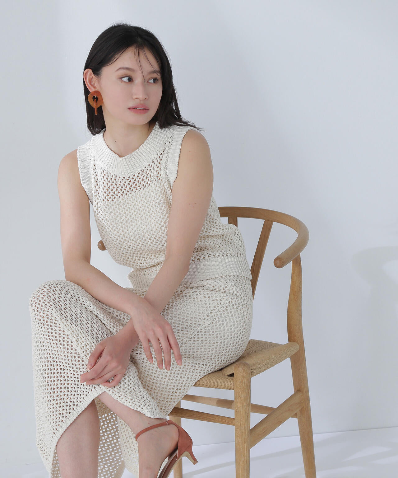 【THINK NATURAL】メッシュニットセットアップ*