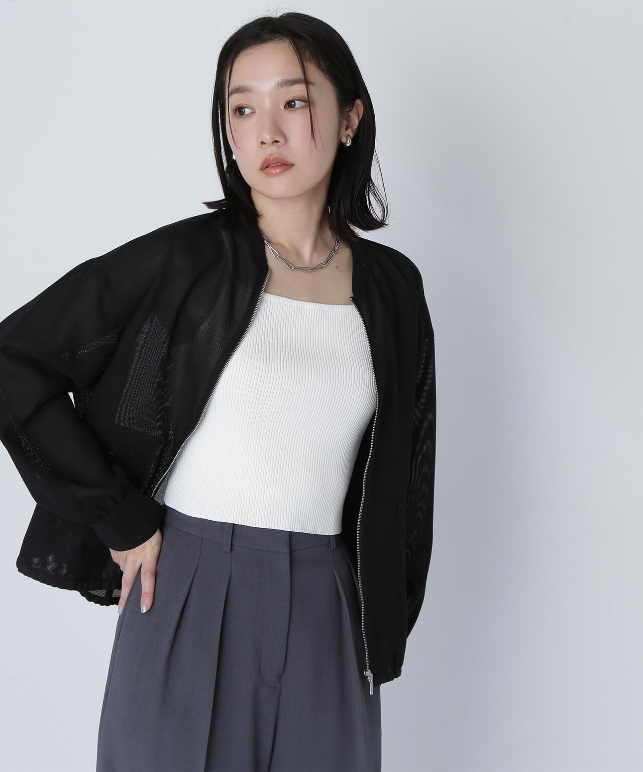 メッシュブルゾン*