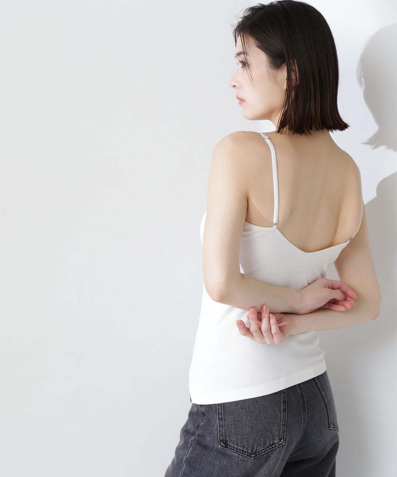 【6/12 10:00~6/15 SPECIAL COUPON 対象商品】【Oggi掲載】カップインバックシャンキャミソール