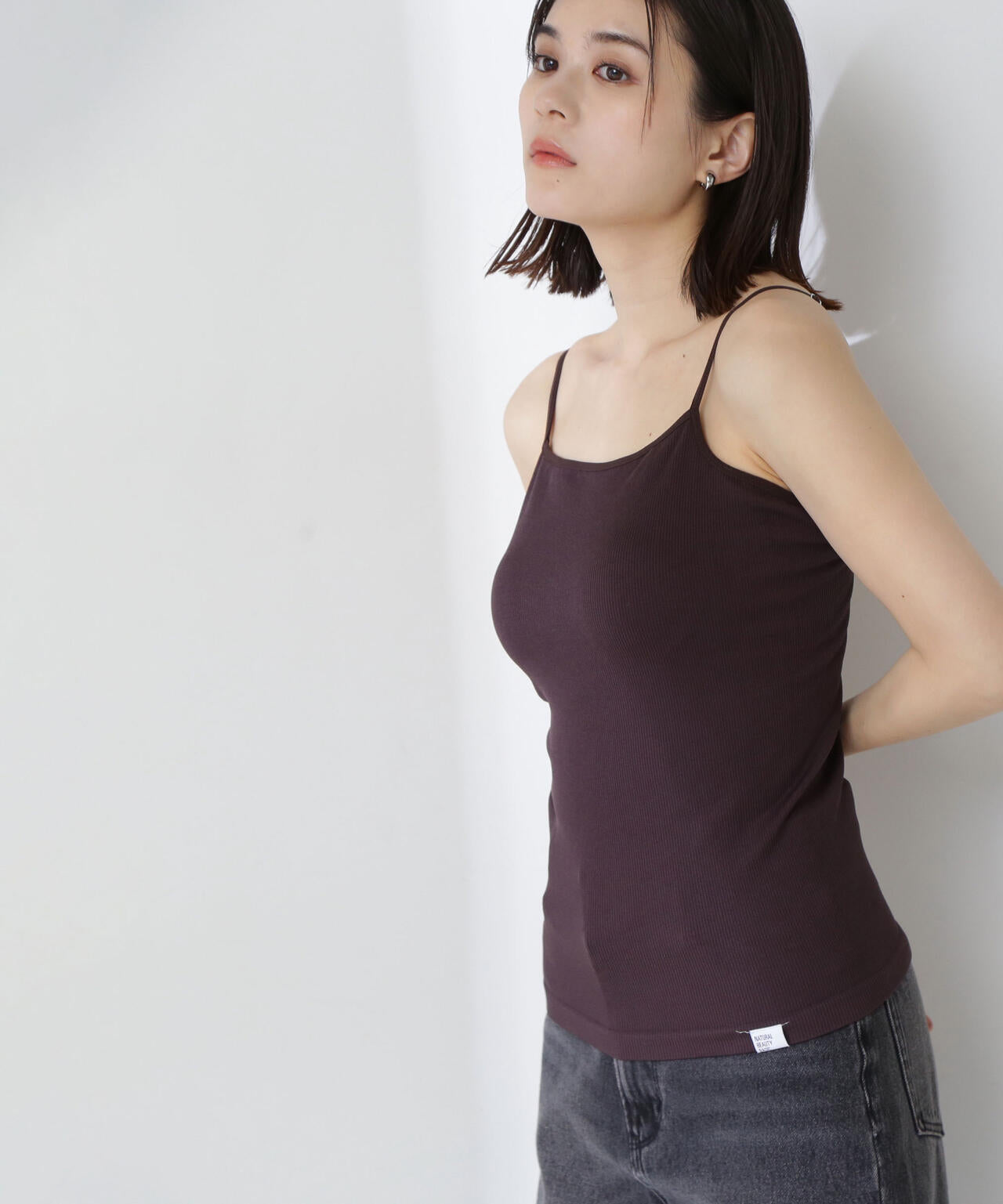 【6/12 10:00~6/15 SPECIAL COUPON 対象商品】【Oggi掲載】カップインバックシャンキャミソール