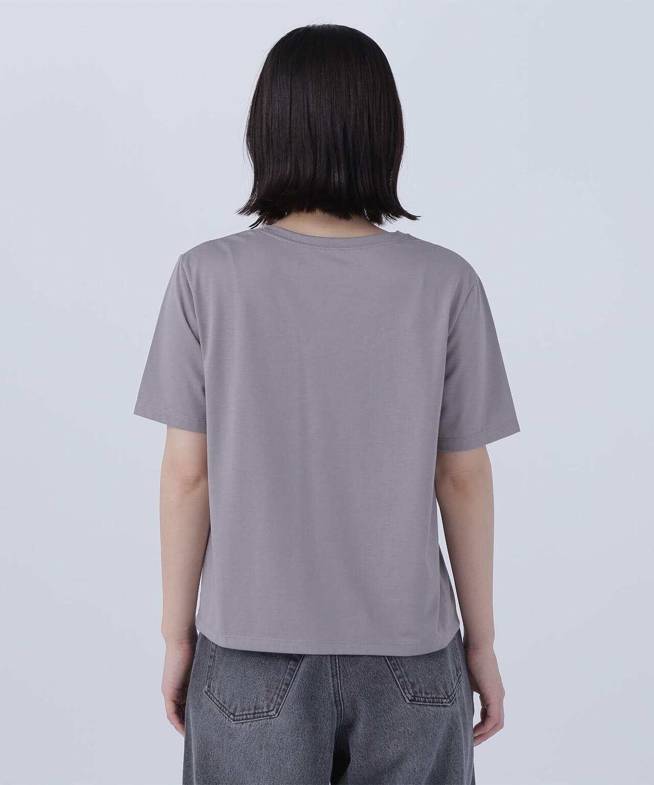 箔ロゴプリントTシャツ*