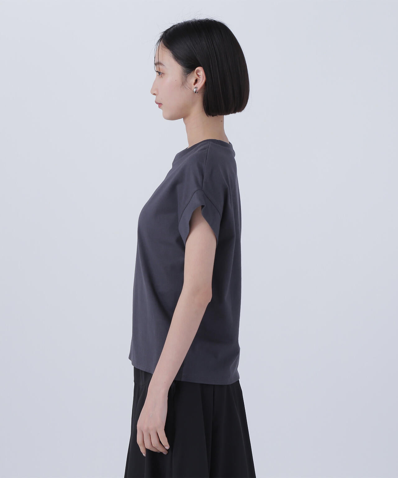 切替スリーブロゴTシャツ*