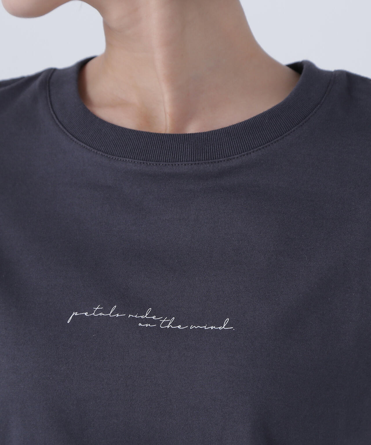 切替スリーブロゴTシャツ*