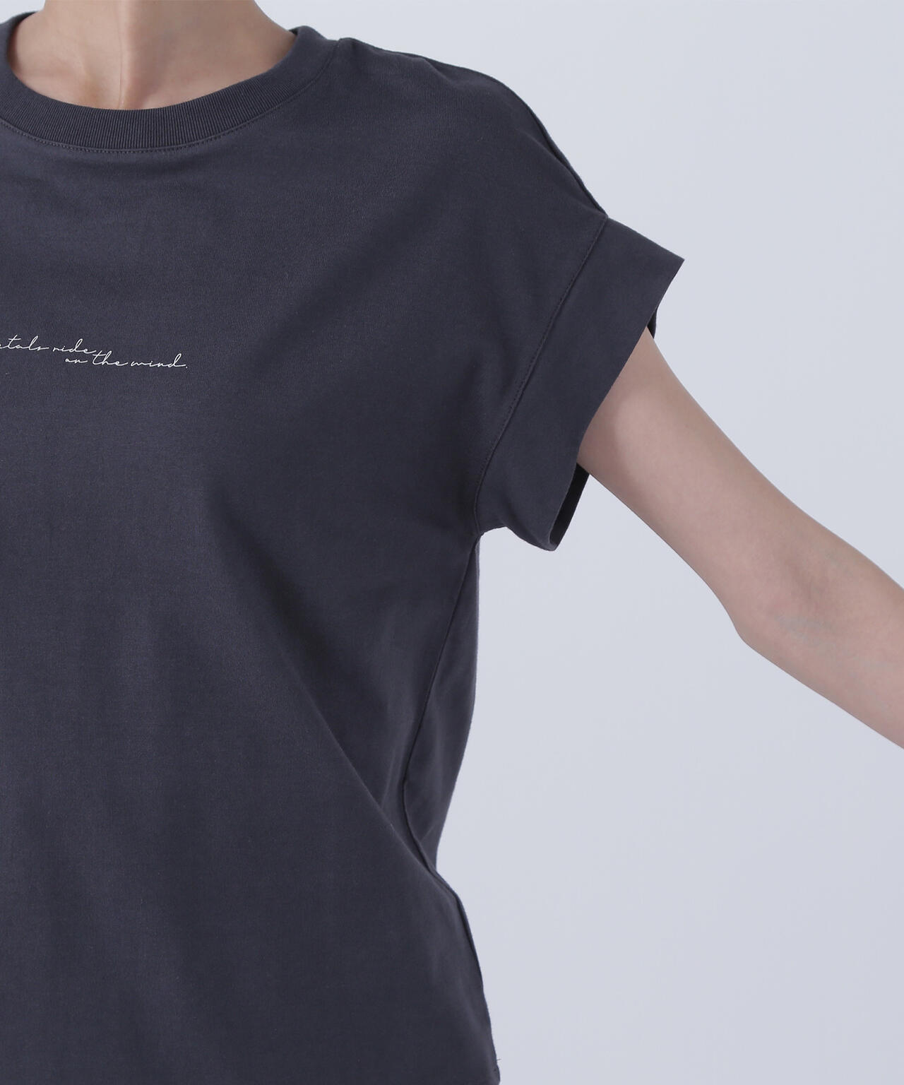 切替スリーブロゴTシャツ*