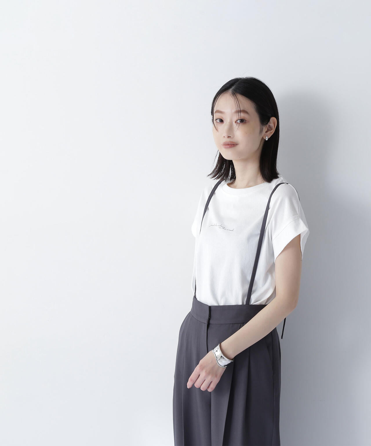 切替スリーブロゴTシャツ*
