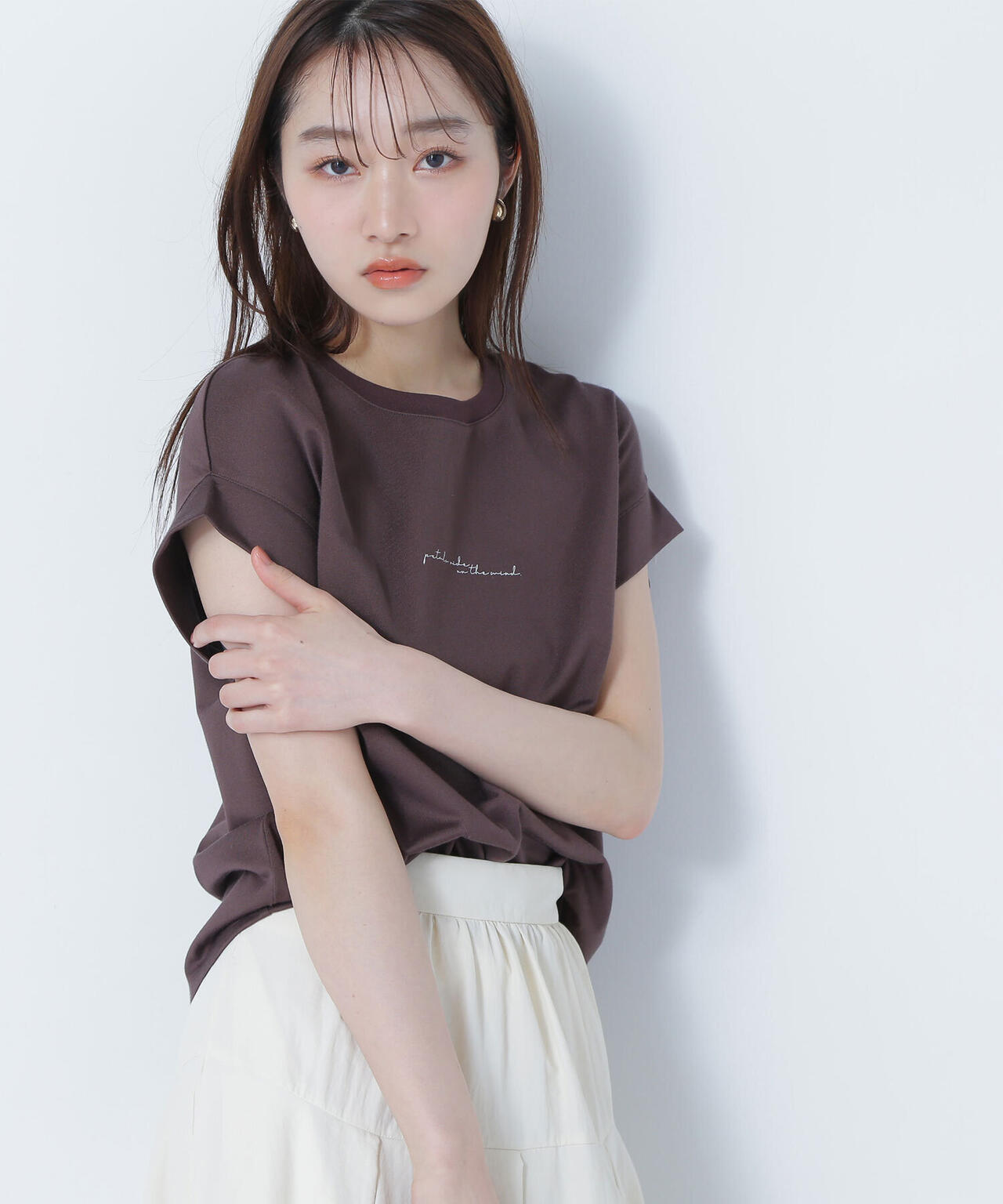 切替スリーブロゴTシャツ*