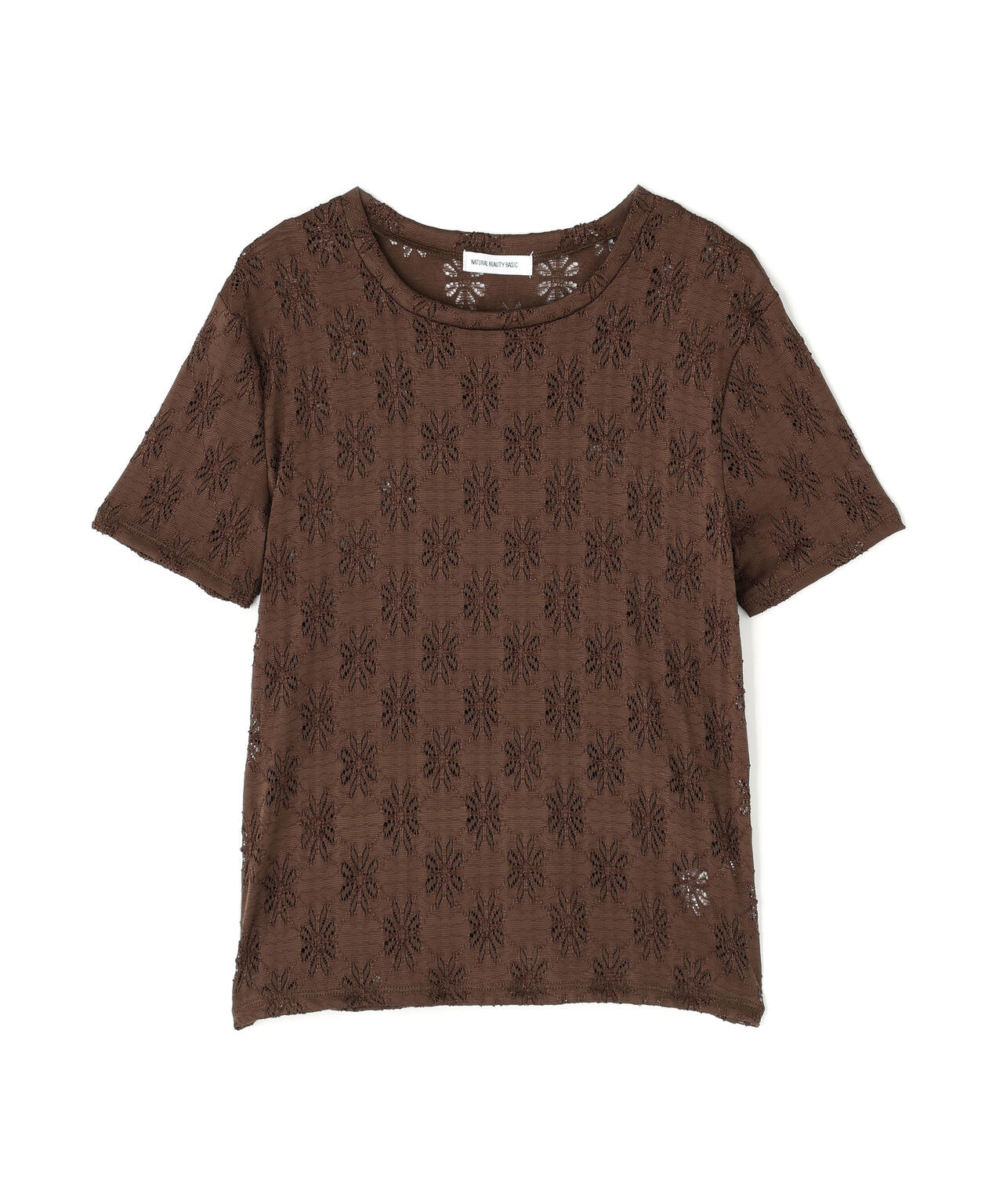 カットレースTシャツ*