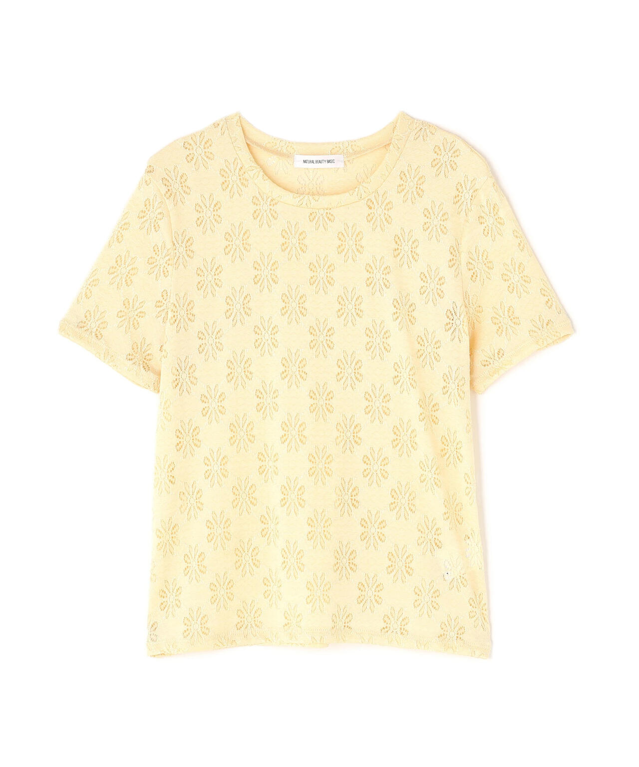 カットレースTシャツ*