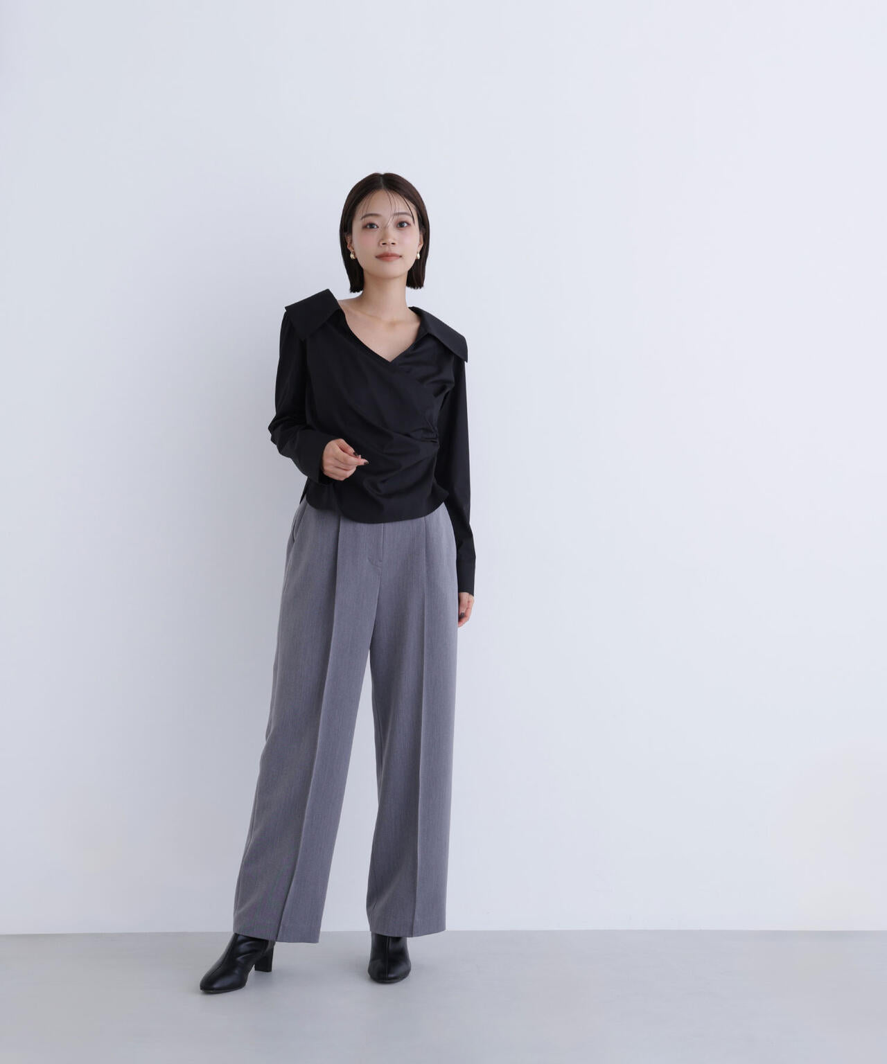 カシュクールデザインブラウス