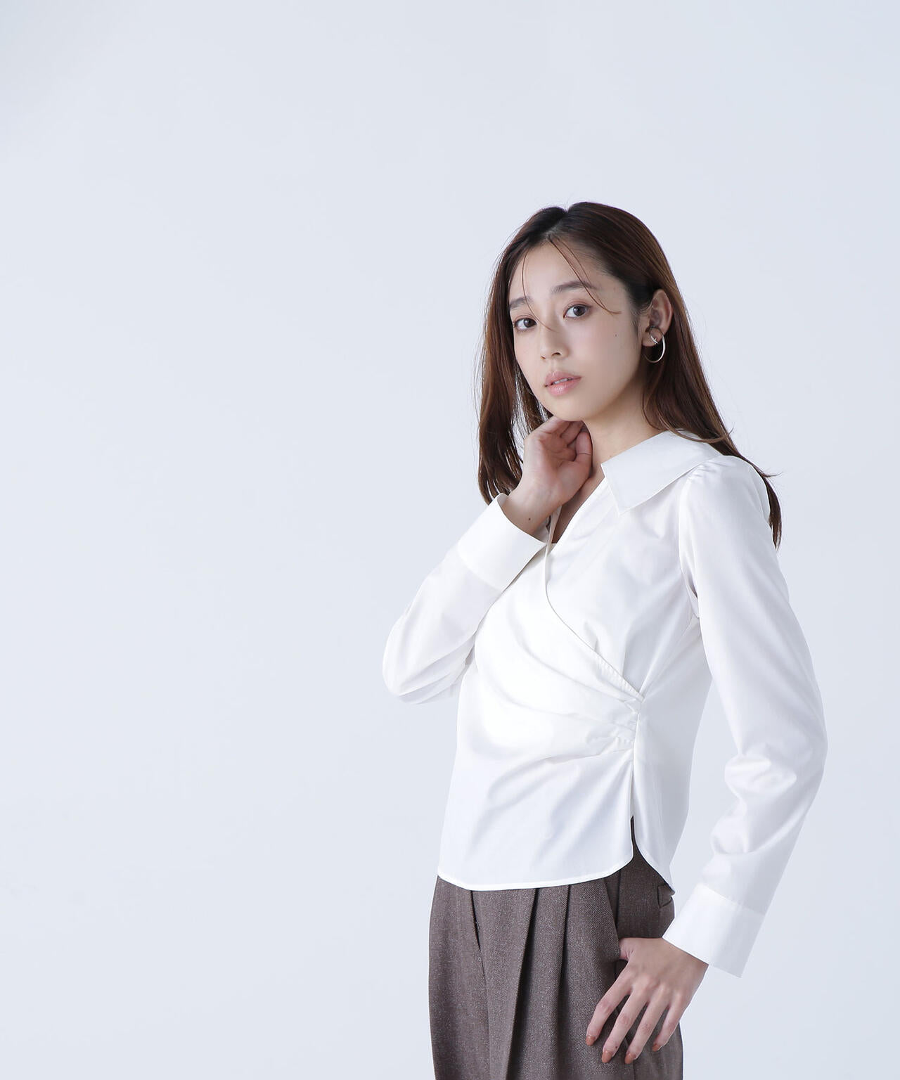 カシュクールデザインブラウス