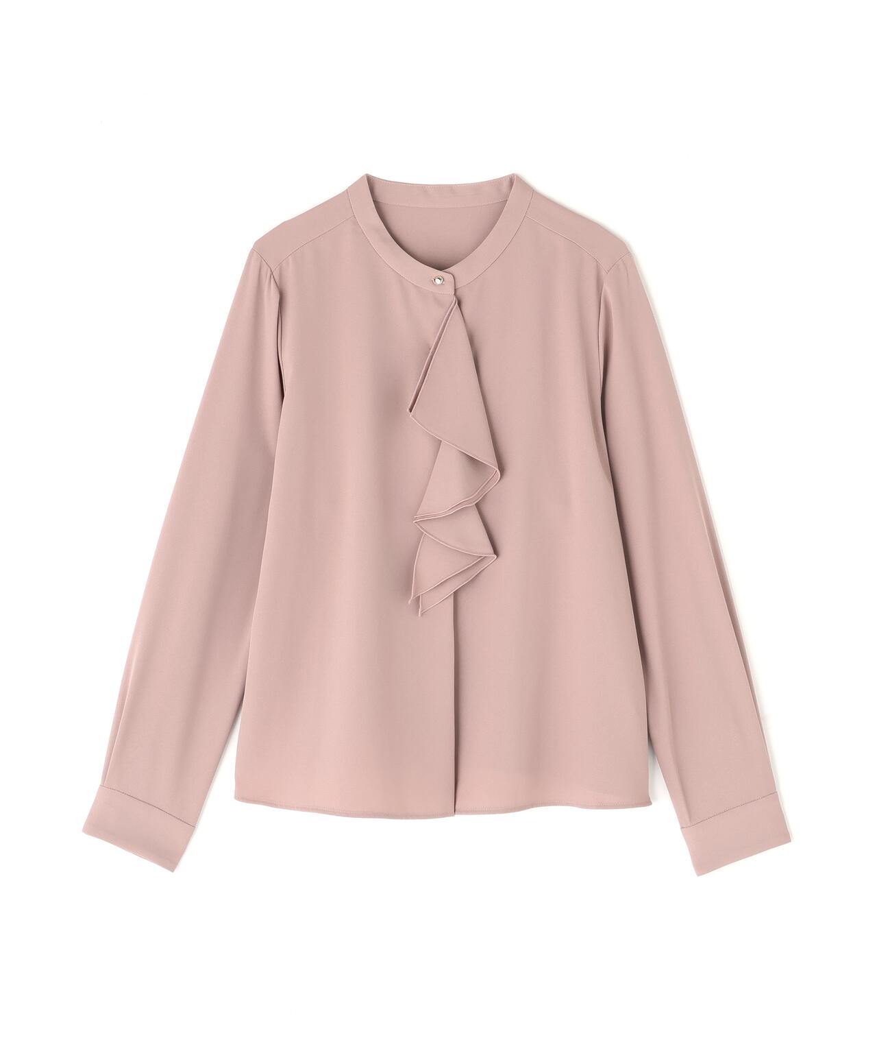 ダブルラッフルボウブラウス