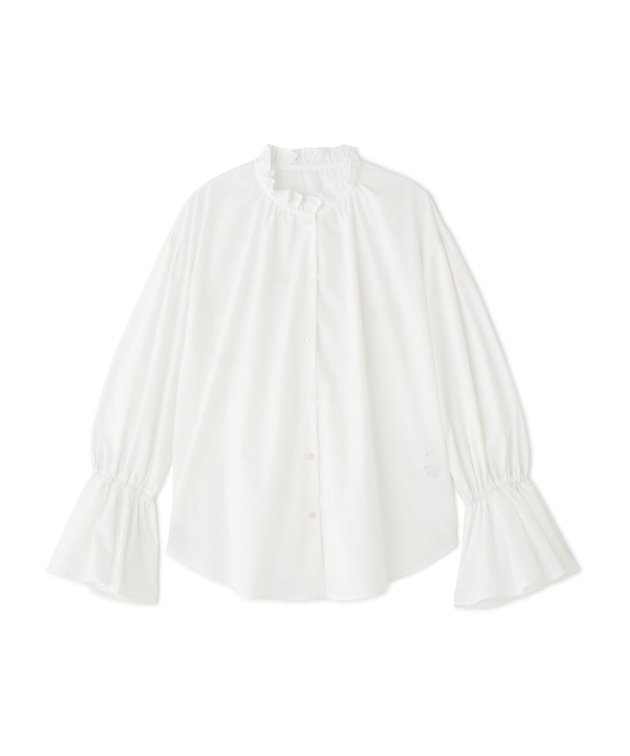 【Oggi掲載】フリルカフスハイネックブラウス