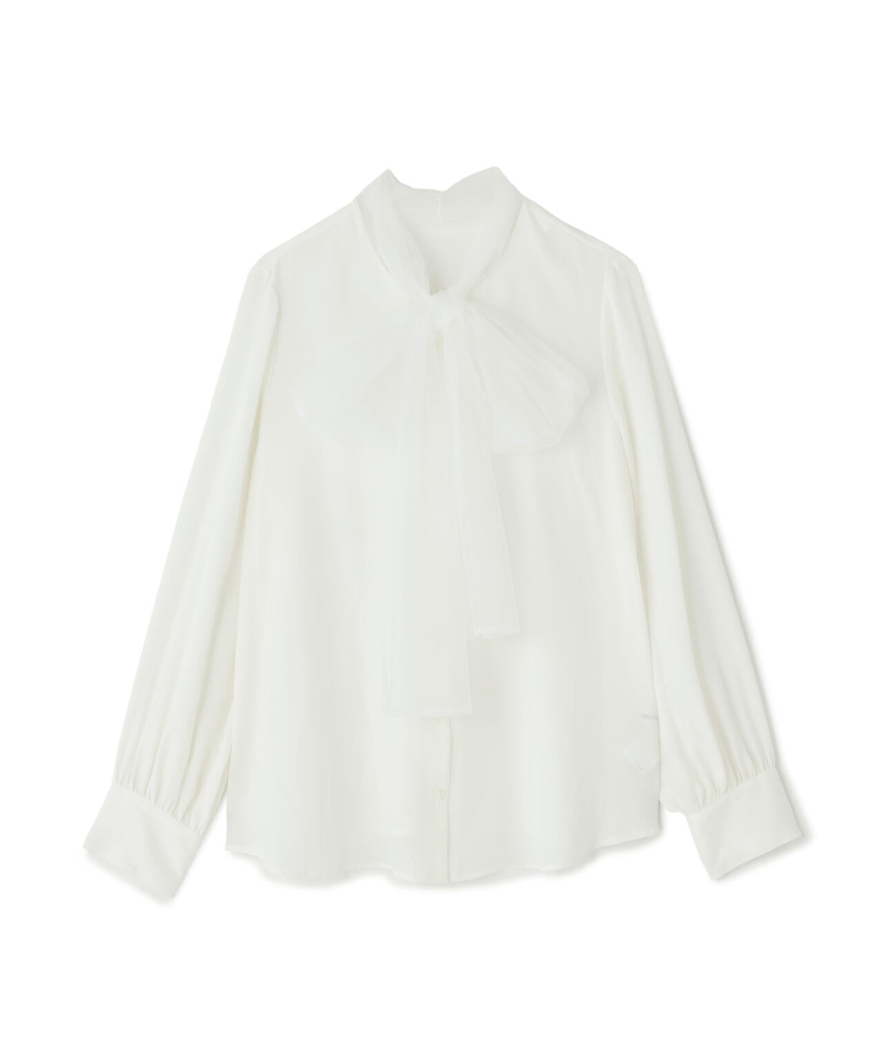 チュールボウタイブラウス