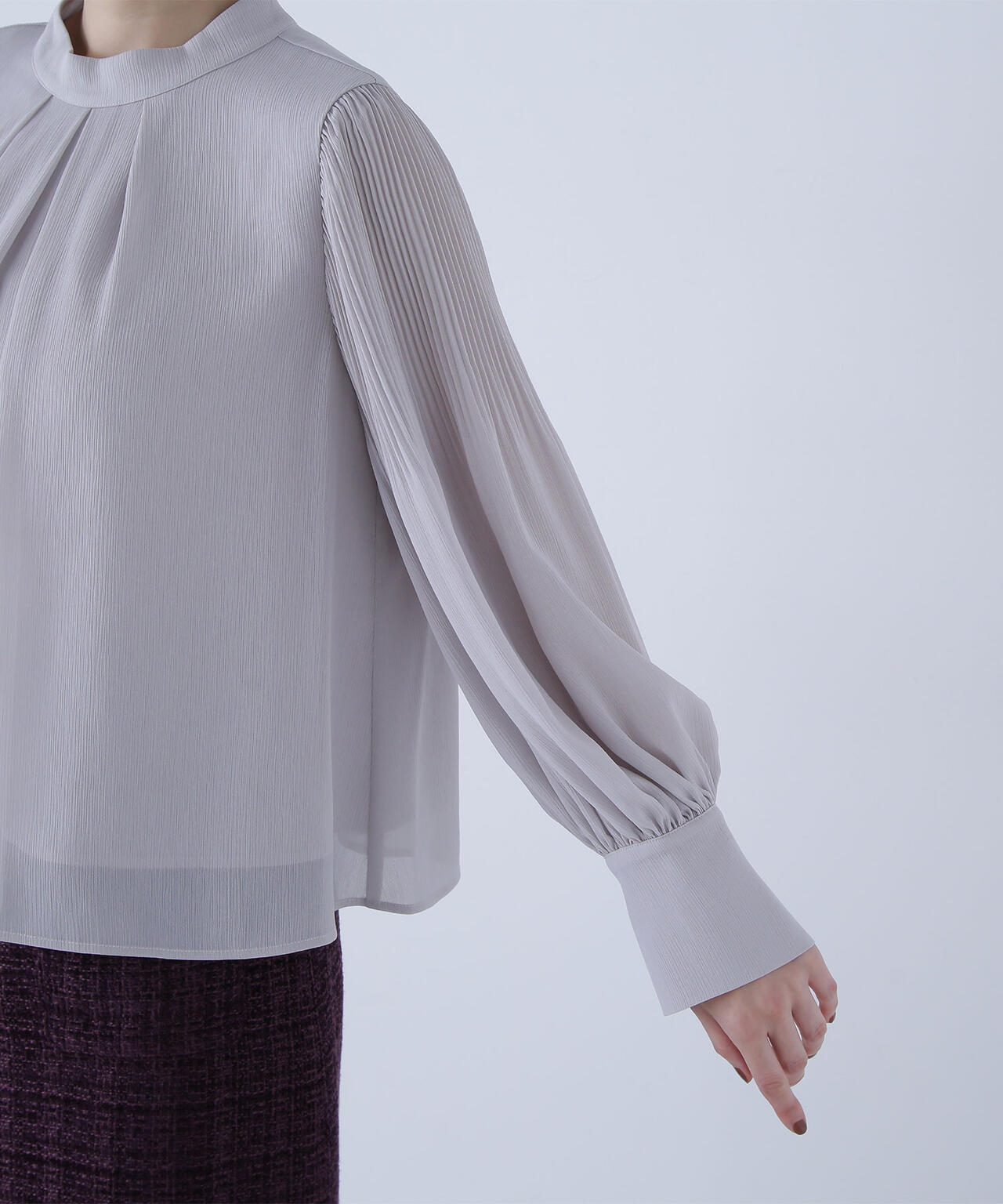 楊柳プリーツブラウス