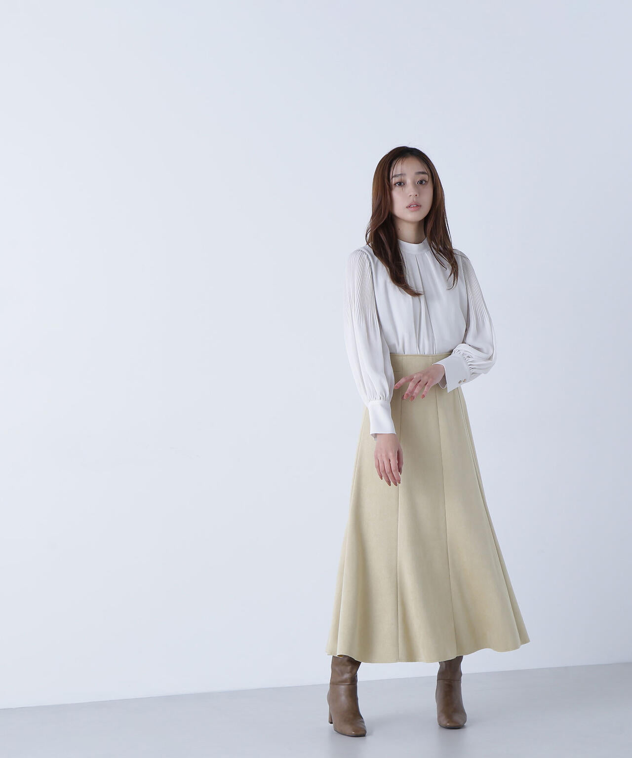 楊柳プリーツブラウス