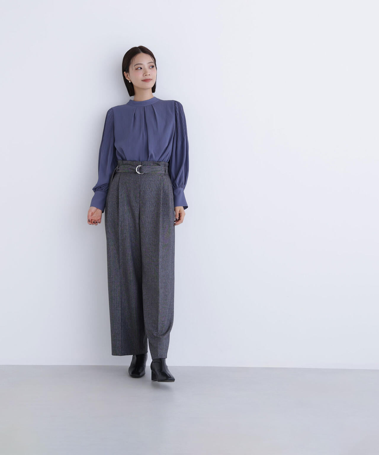 楊柳プリーツブラウス