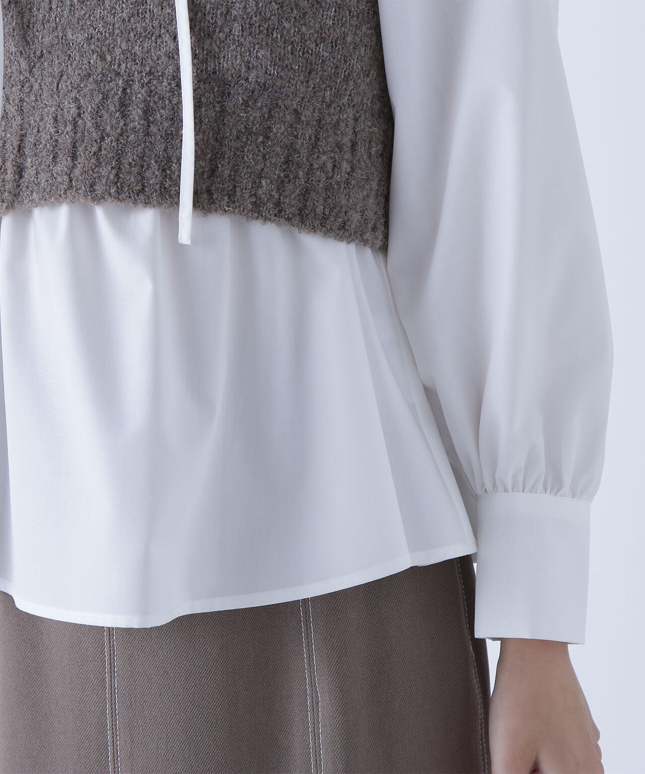 ビスチェセットラッフルブラウス