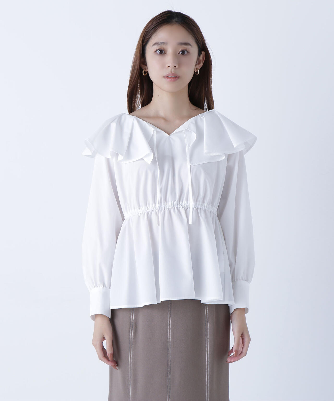 ビスチェセットラッフルブラウス