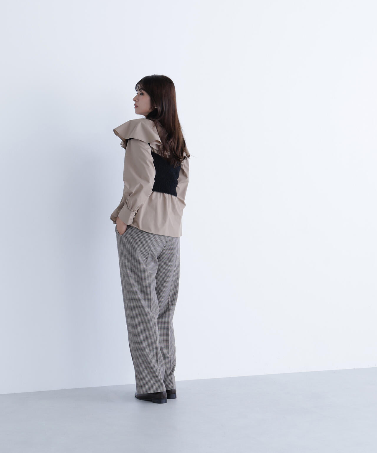 ビスチェセットラッフルブラウス