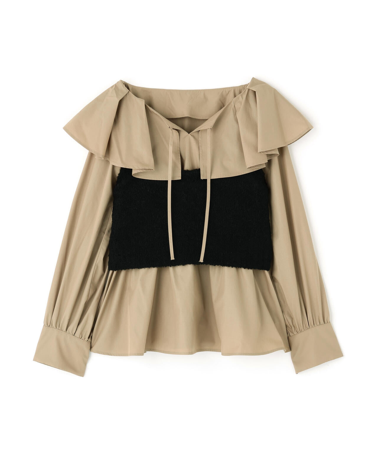 ビスチェセットラッフルブラウス