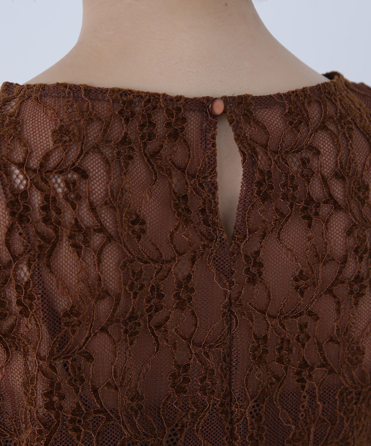 起毛レースフレアカフストップス