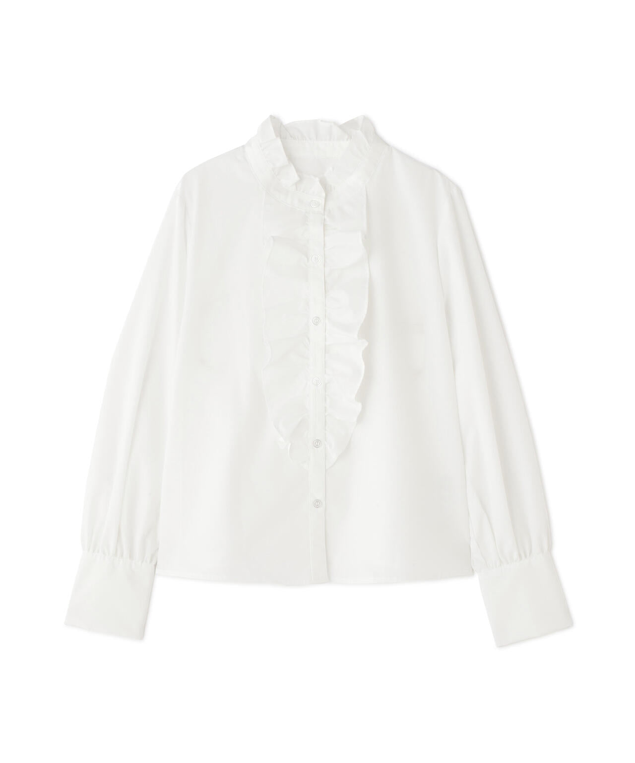 フロントフリルブラウス