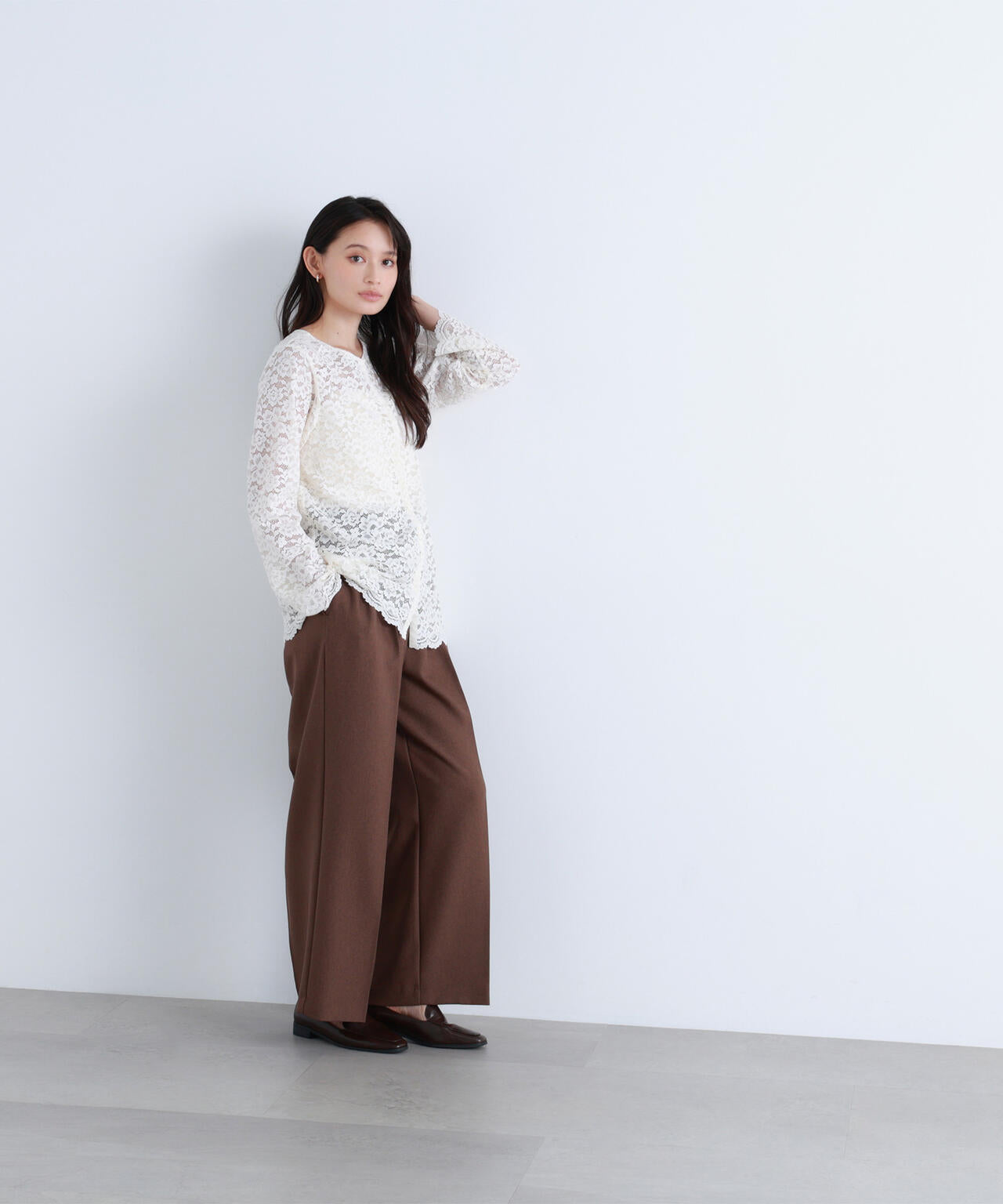 【BLANC】レースブラウス