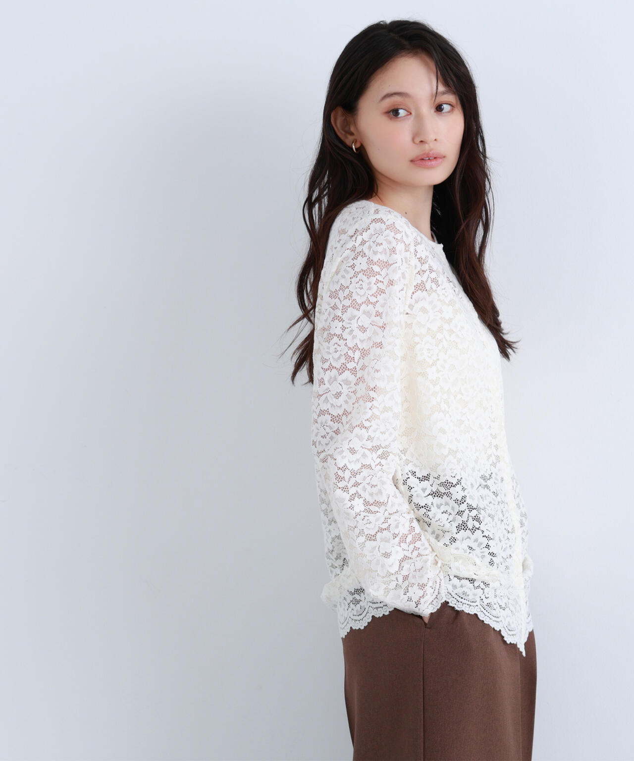 【BLANC】レースブラウス
