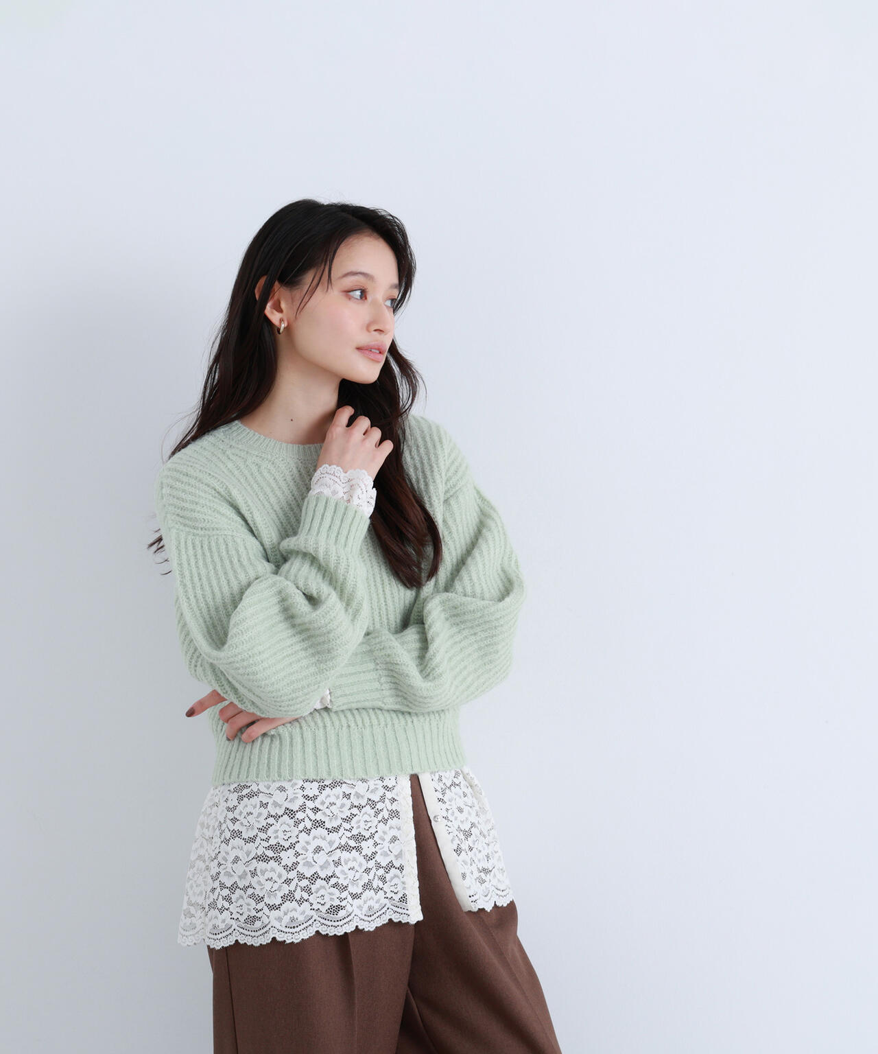 【BLANC】レースブラウス