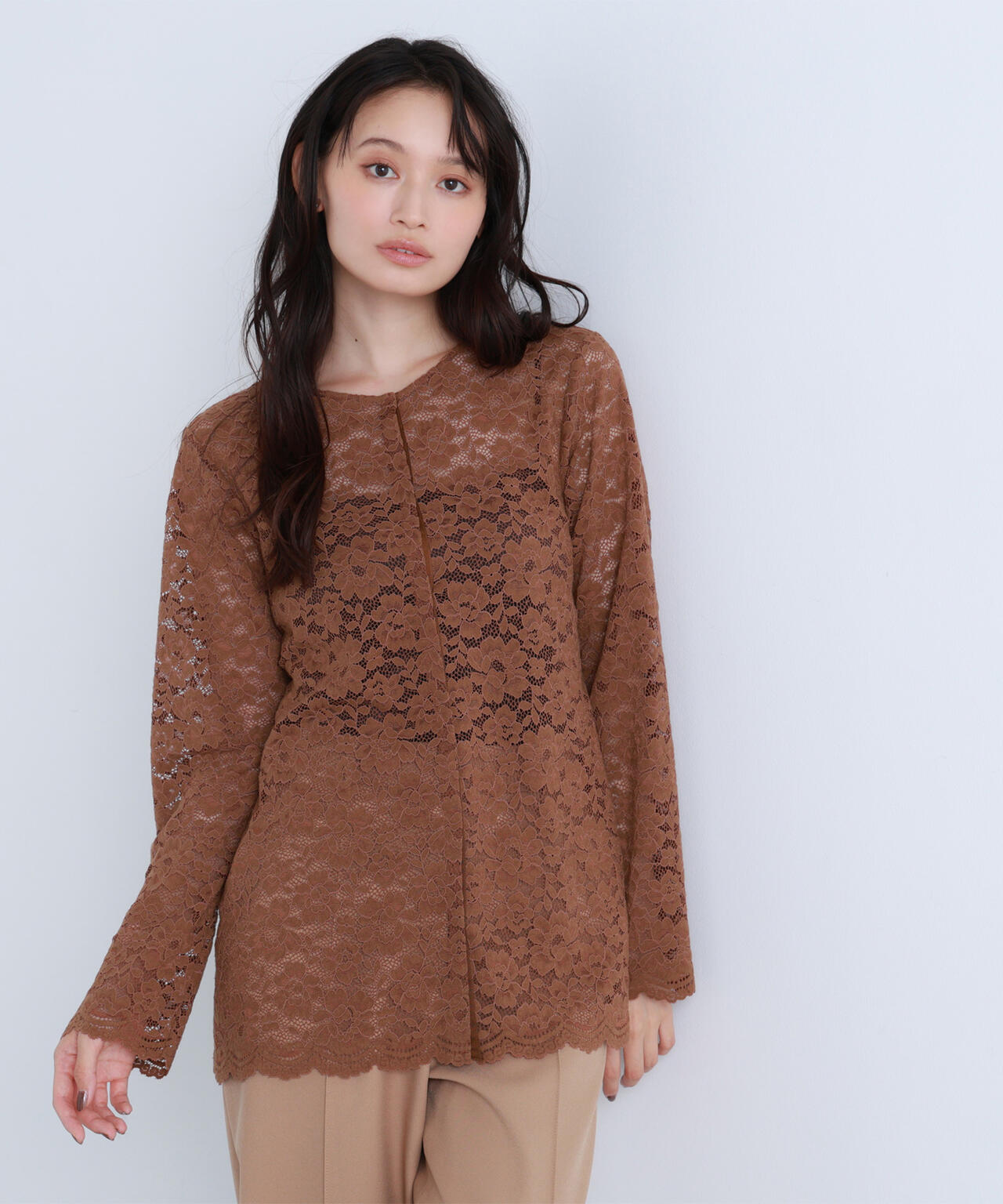 【BLANC】レースブラウス