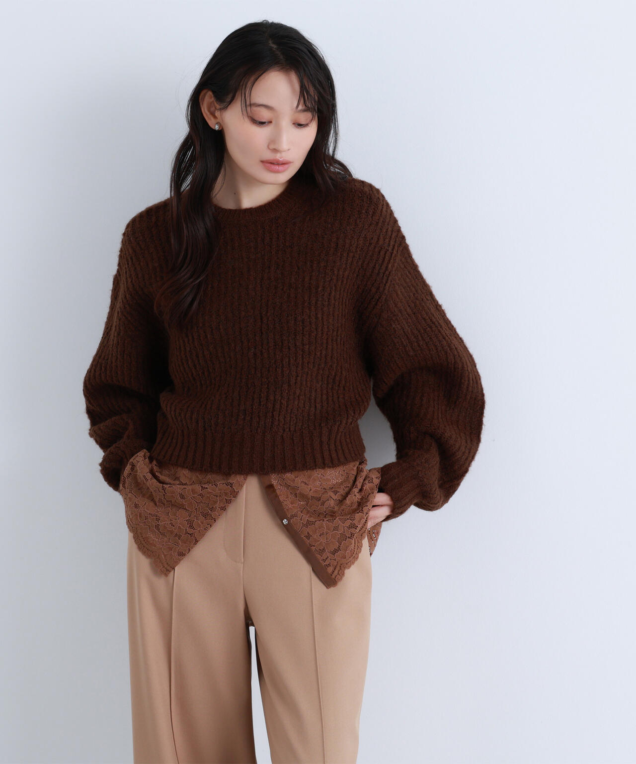 【BLANC】レースブラウス