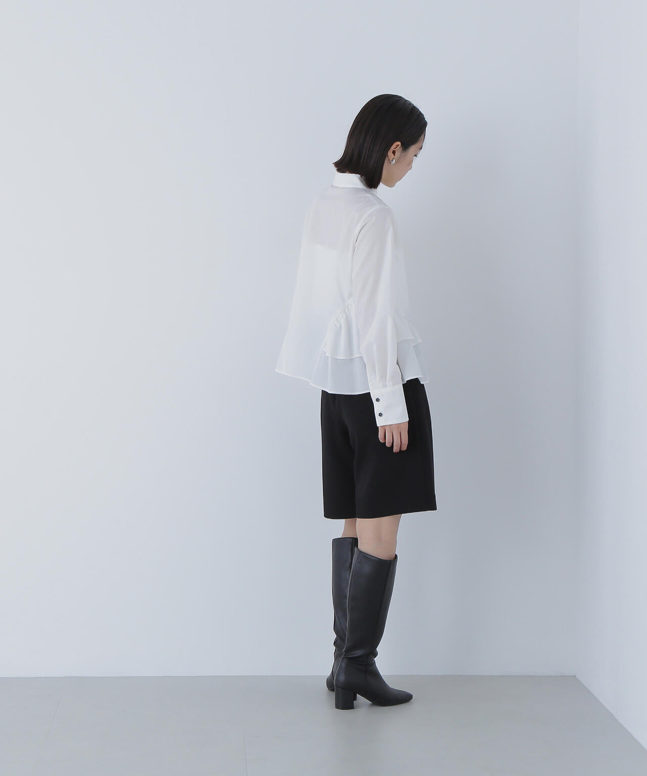 【Oggi・sweet掲載】サイドティアードシャツ