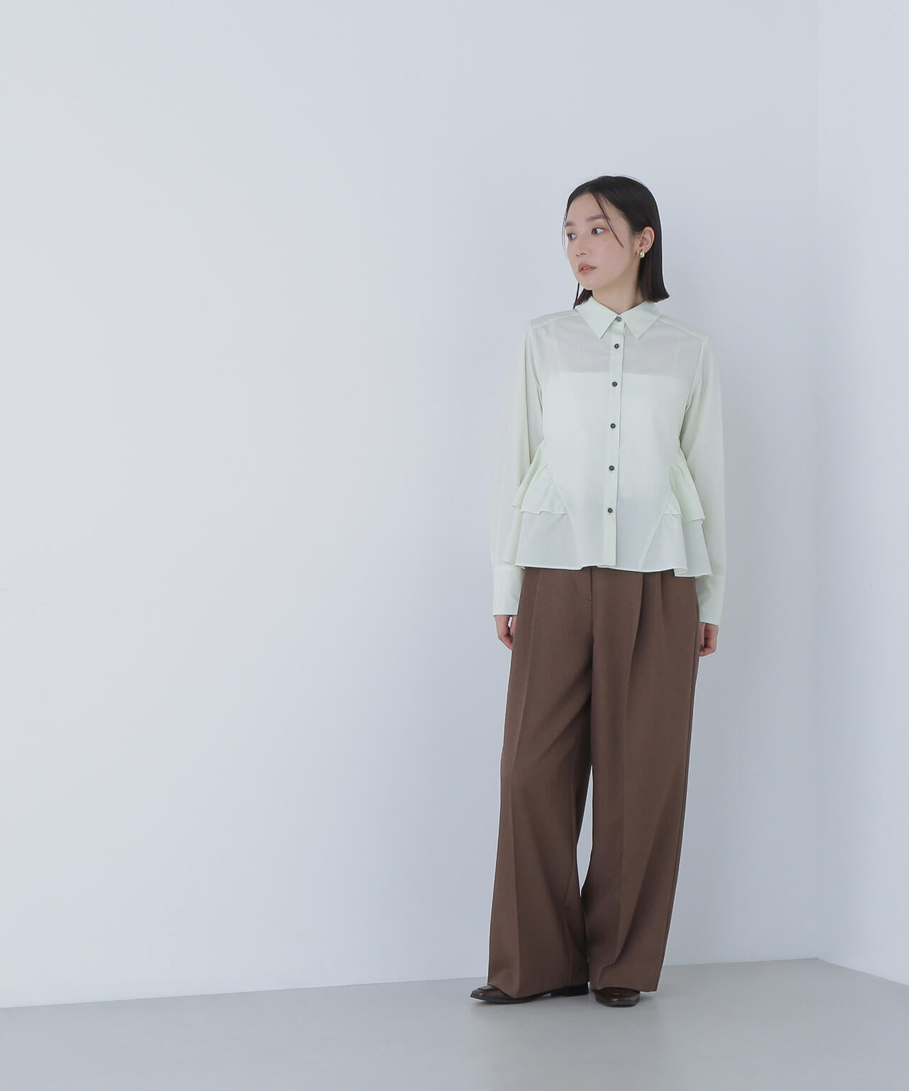 【Oggi・sweet掲載】サイドティアードシャツ