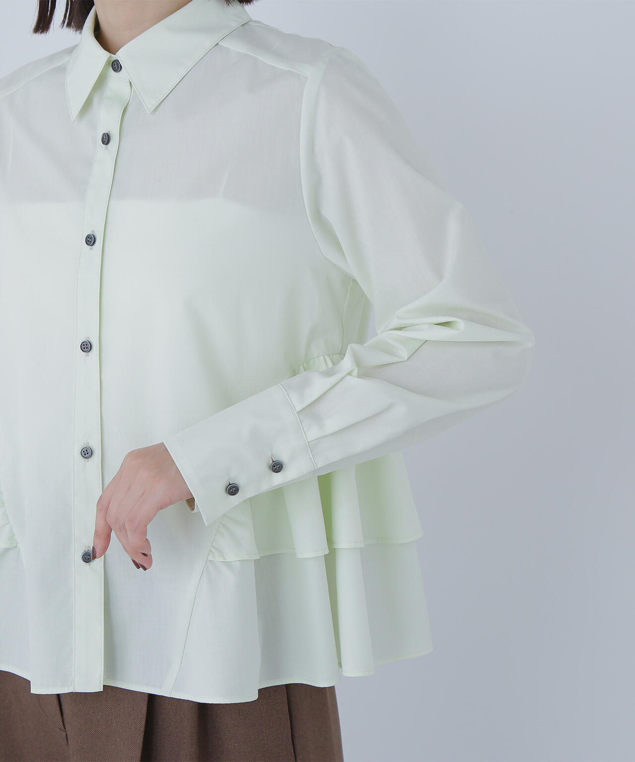 【Oggi・sweet掲載】サイドティアードシャツ