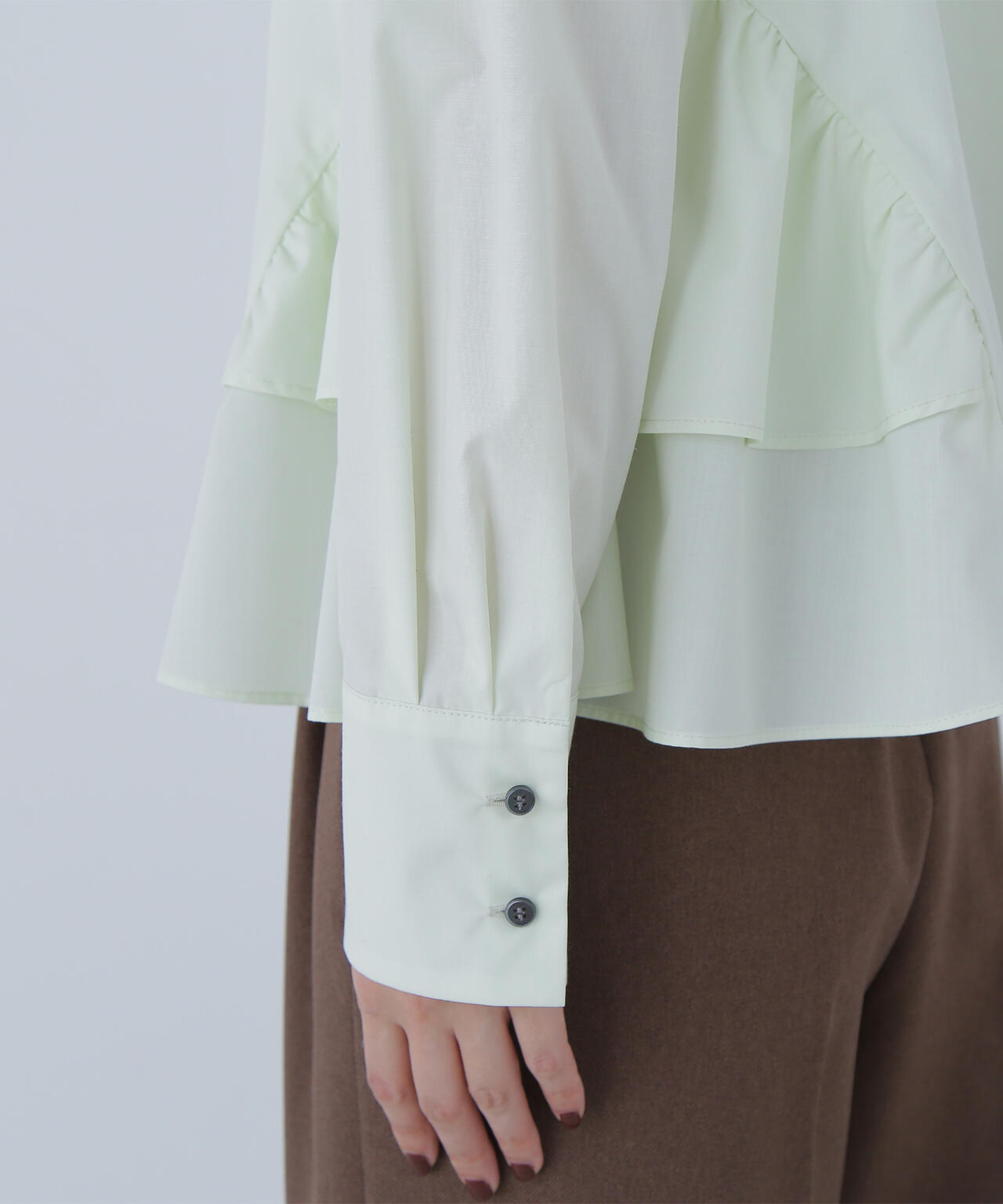 【Oggi・sweet掲載】サイドティアードシャツ