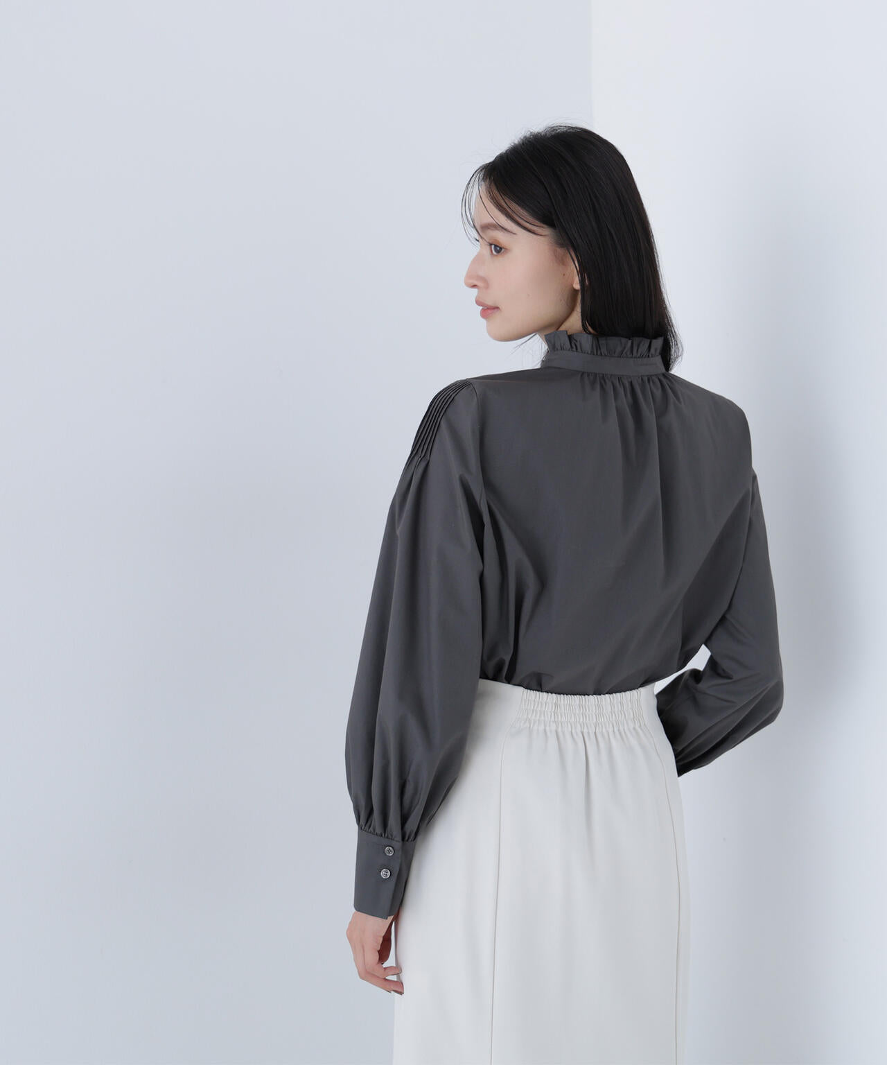2wayスキッパーボウブラウス