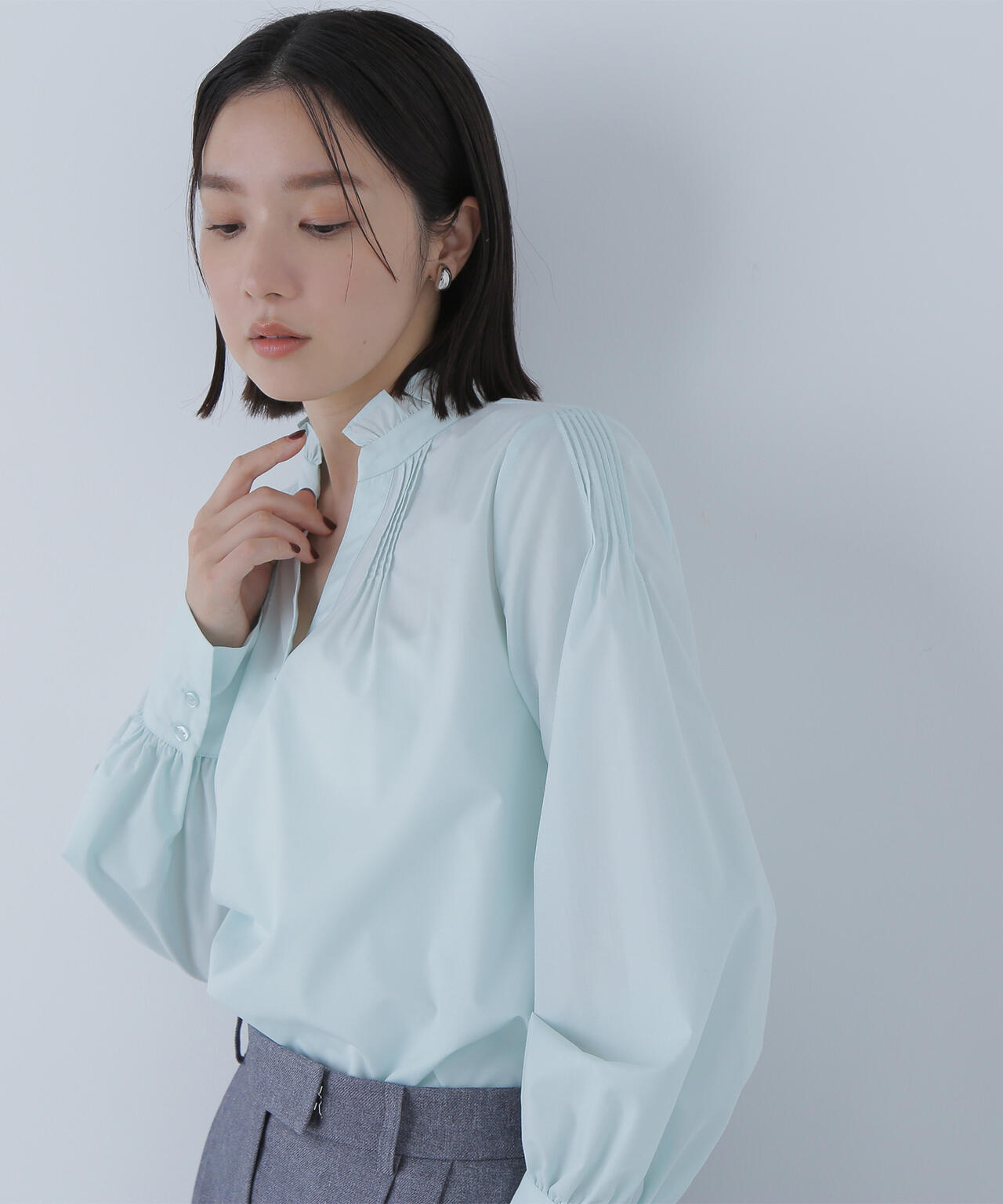 2wayスキッパーボウブラウス