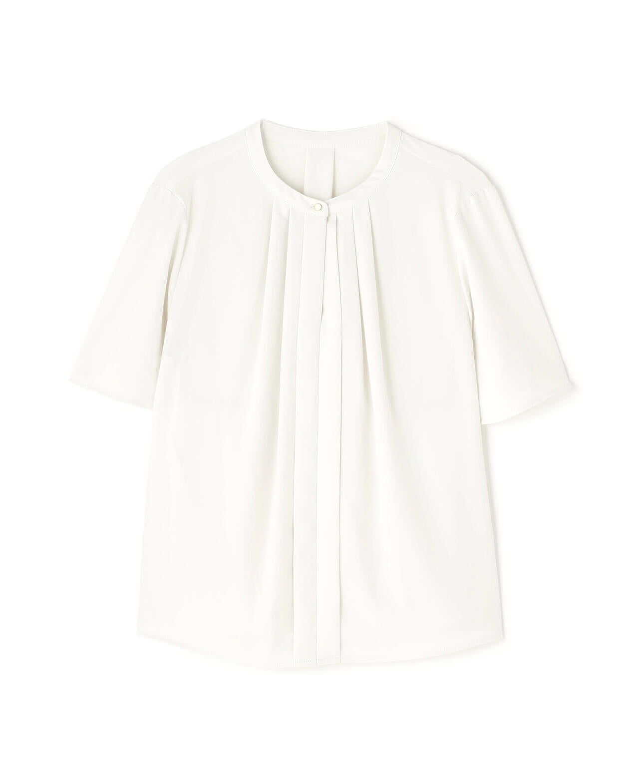 フロントタックフレアスリーブブラウス