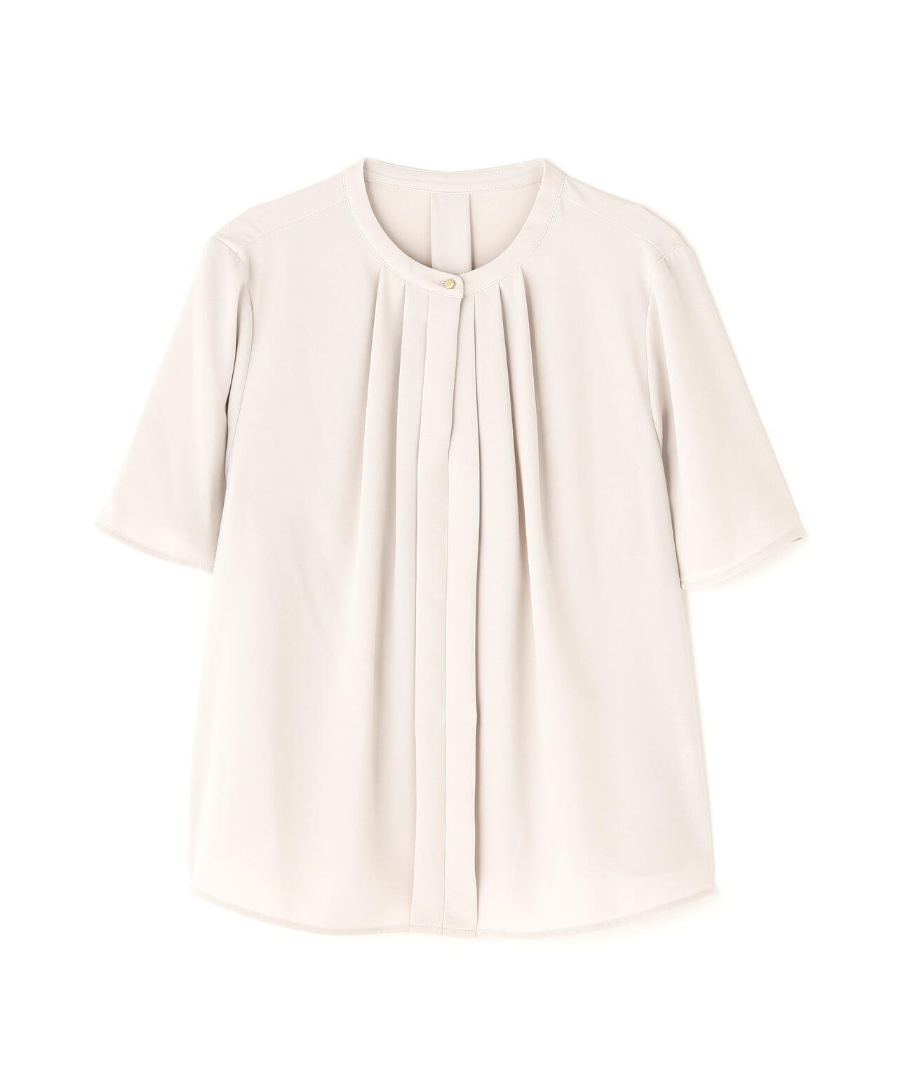 フロントタックフレアスリーブブラウス