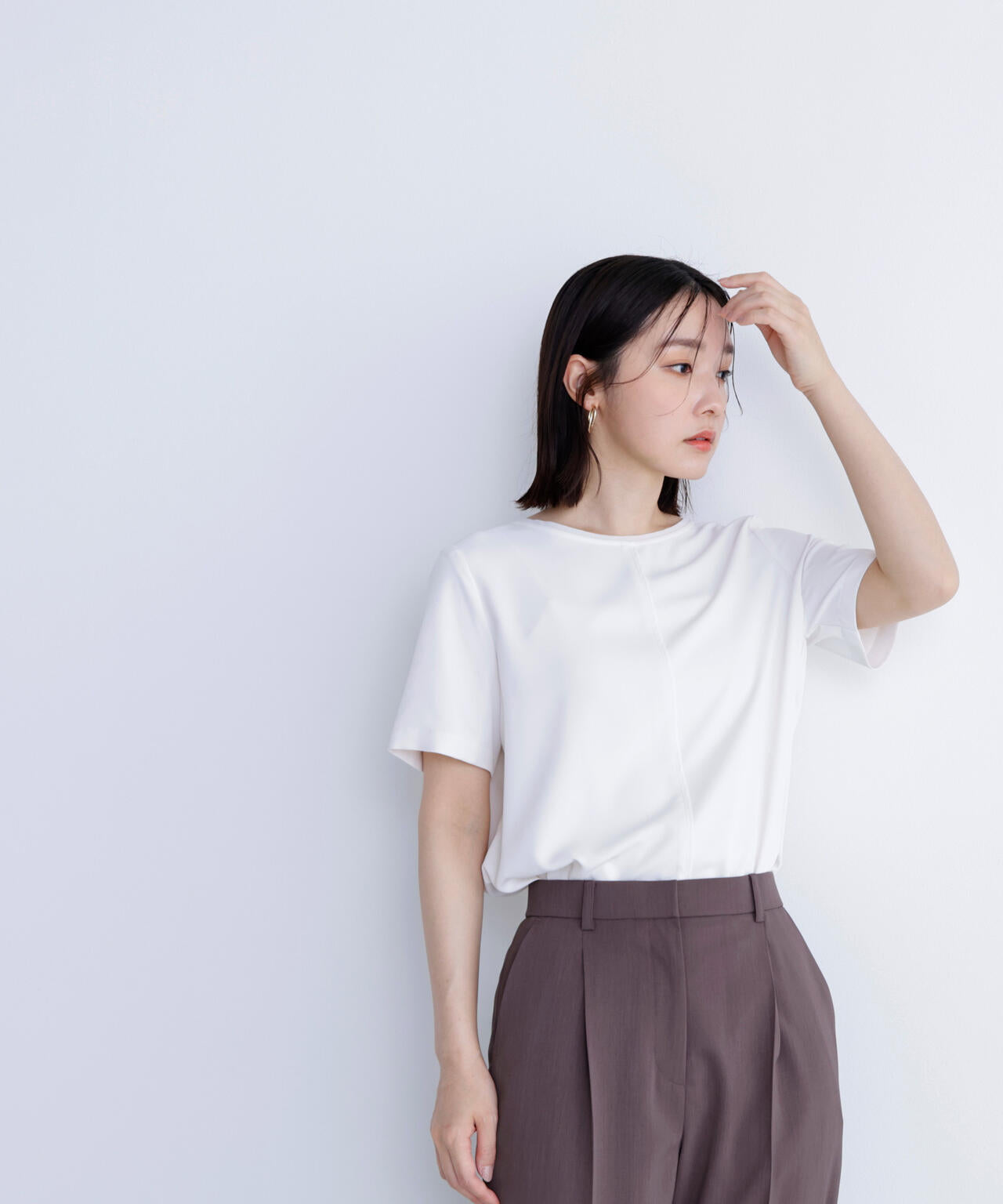 シフォンラインTブラウス*