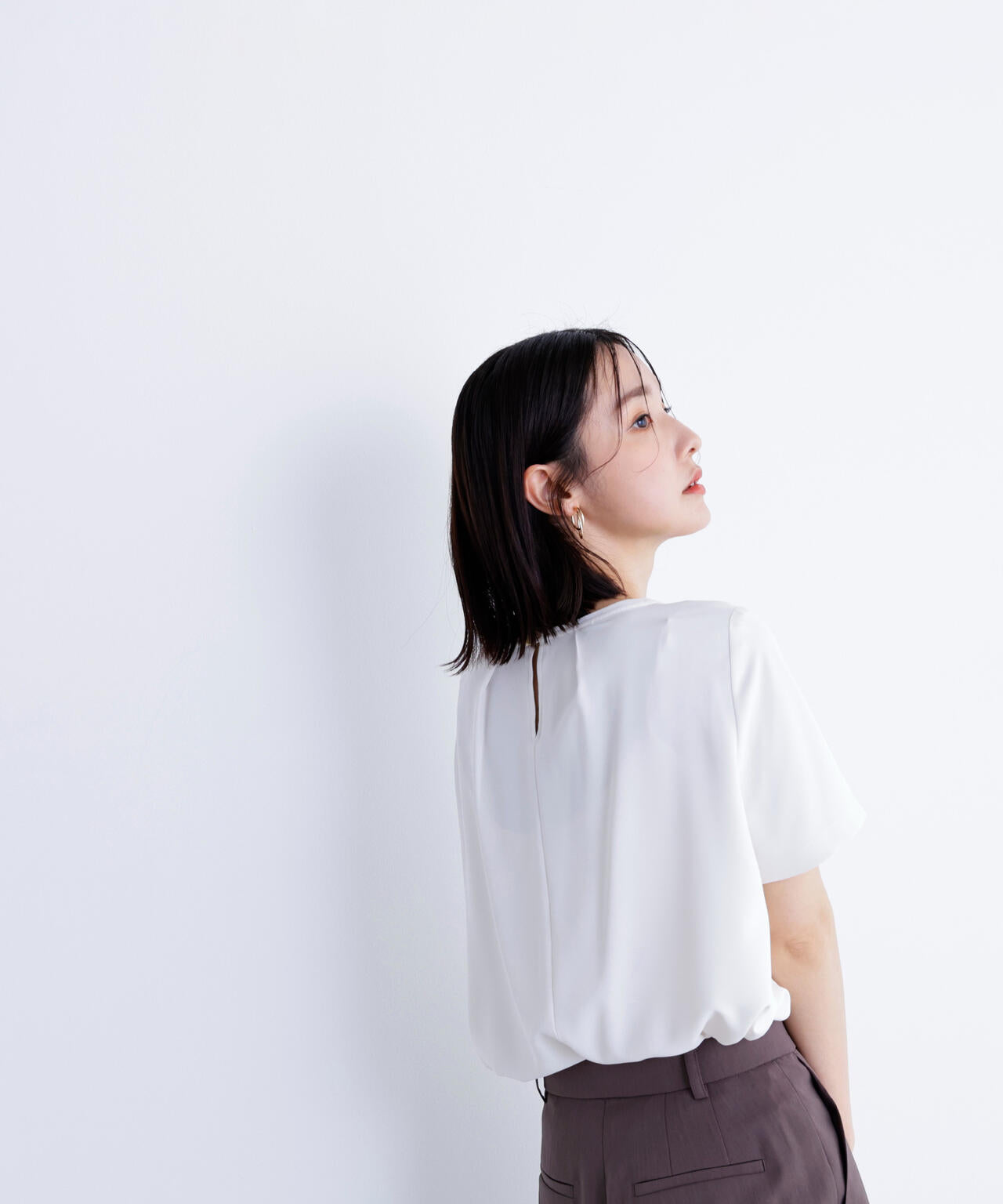 シフォンラインTブラウス*
