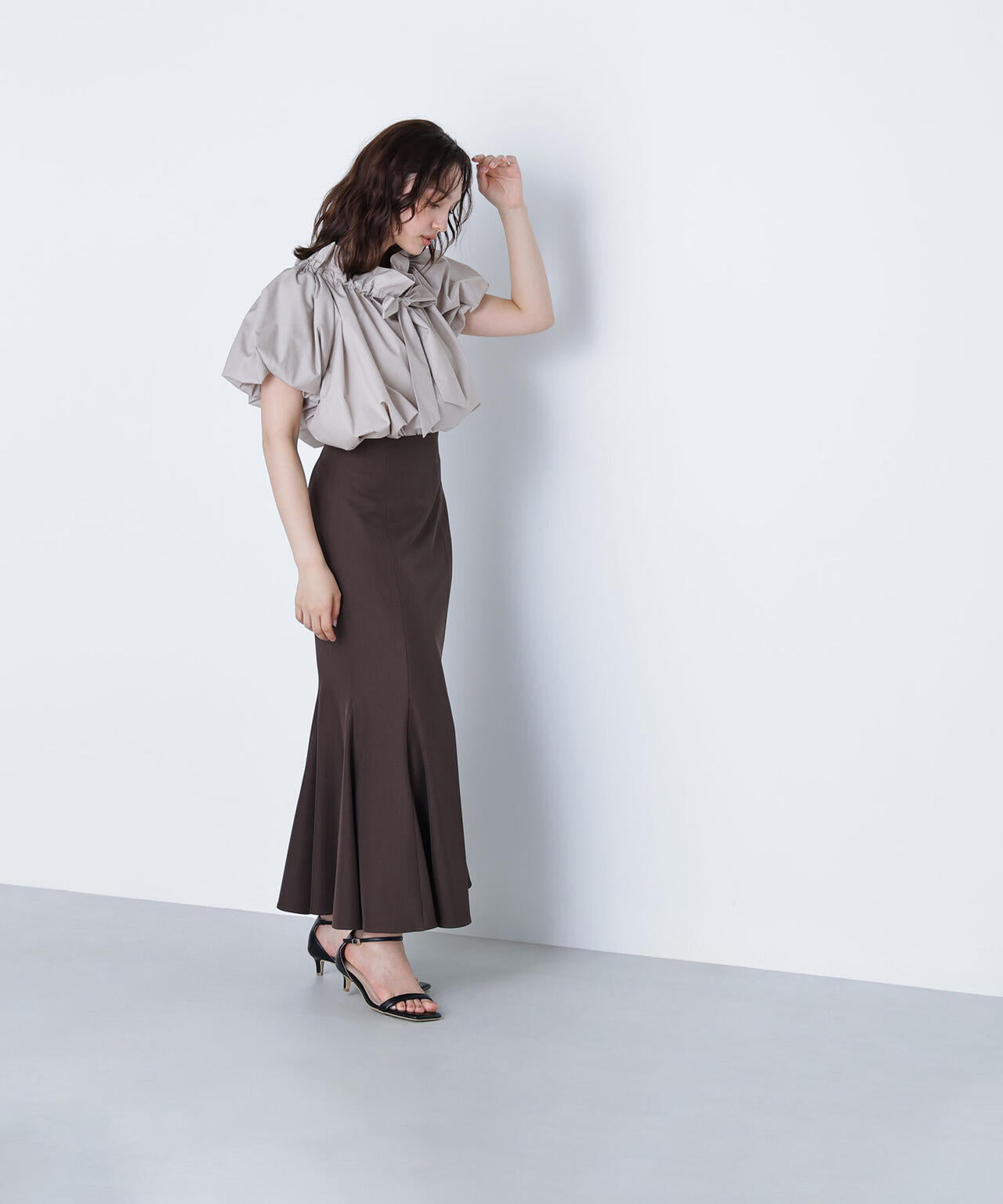 2wayリボンボウブラウス