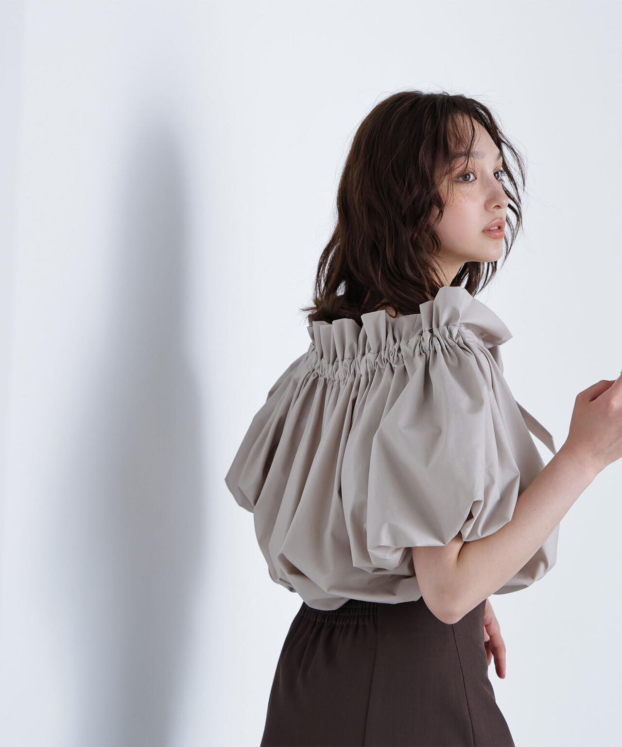 2wayリボンボウブラウス