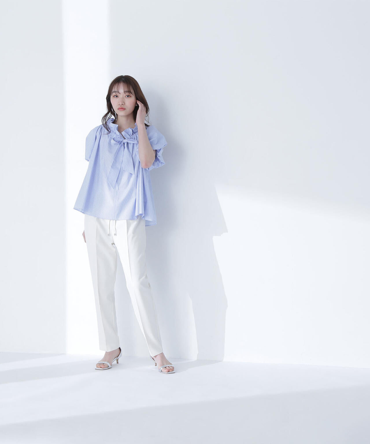 2wayリボンボウブラウス