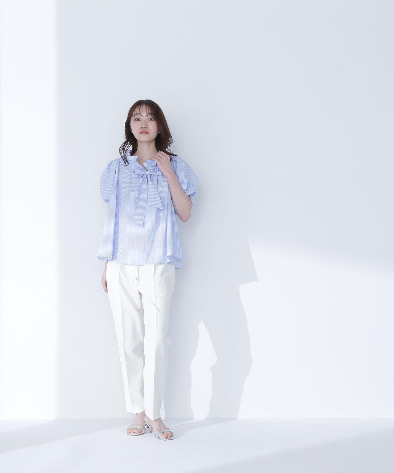 2wayリボンボウブラウス