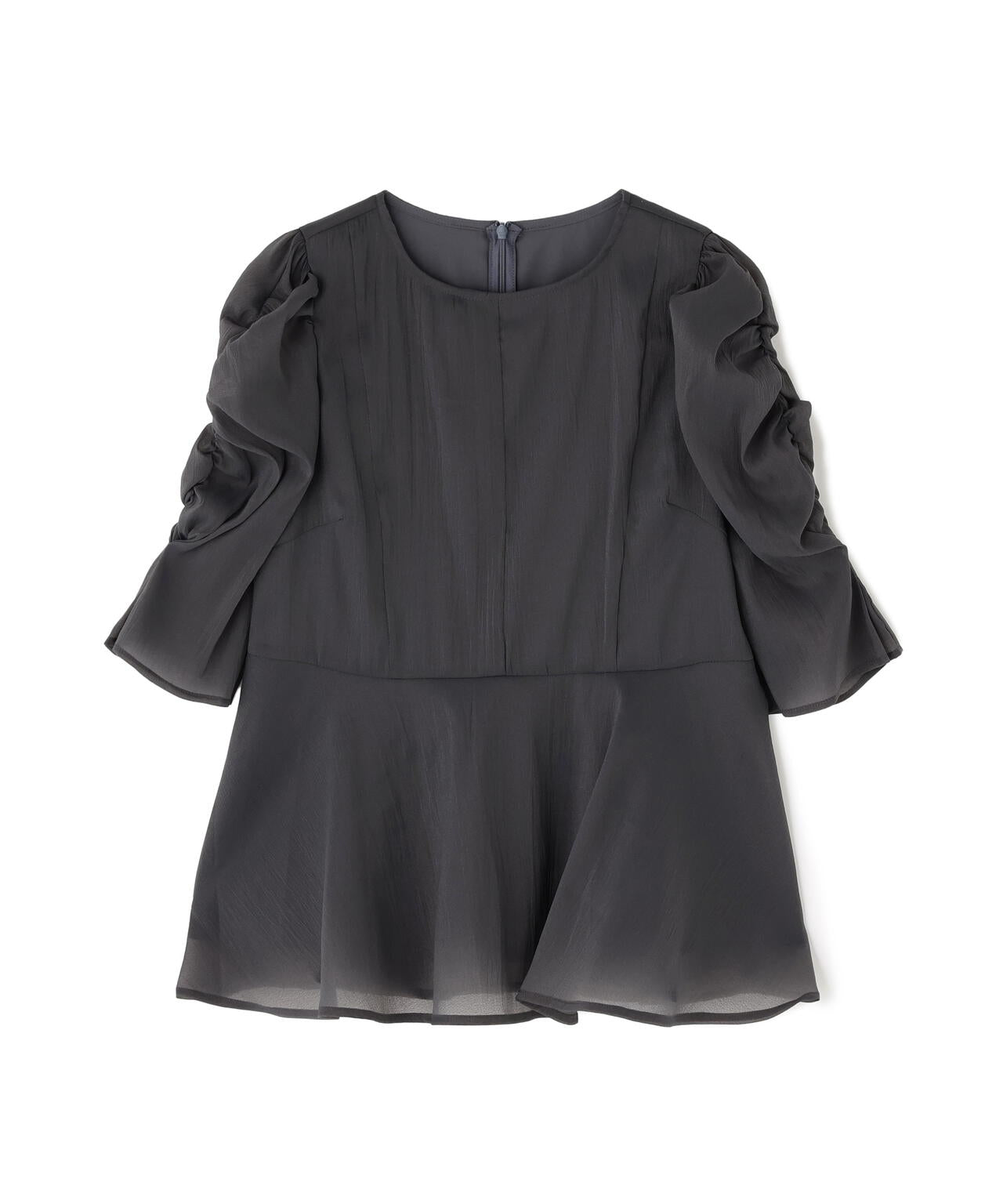 【大宮ルミネ・official site限定カラー:パープル】シアーペプラムブラウス