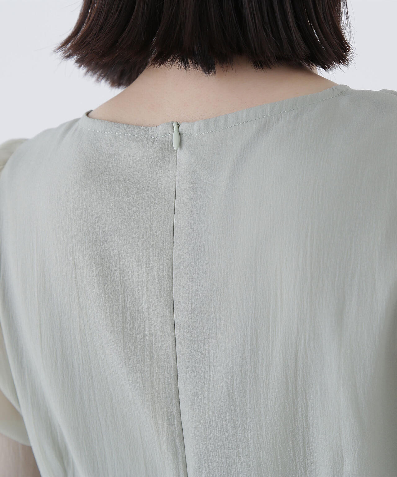 【大宮ルミネ・official site限定カラー:パープル】シアーペプラムブラウス